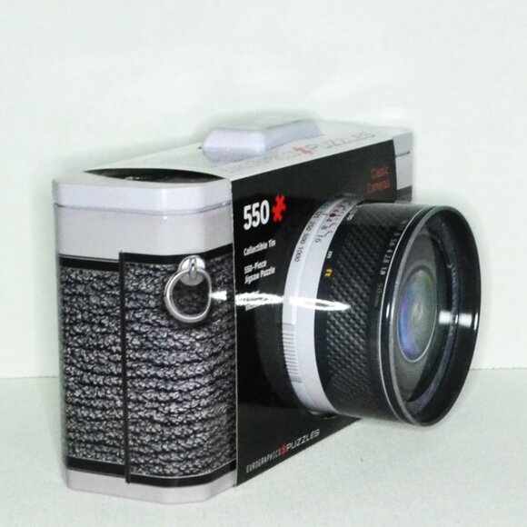 Eurographics Jig Saw Puzzle Classic Cameras 550 Pcs Collectible Tin Photography - Picture 2 of 6